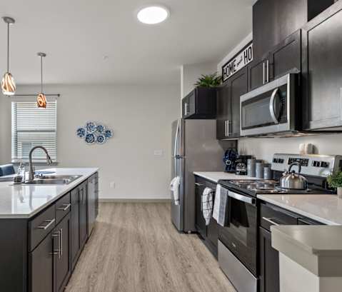 Lark View Village Model Kitchen