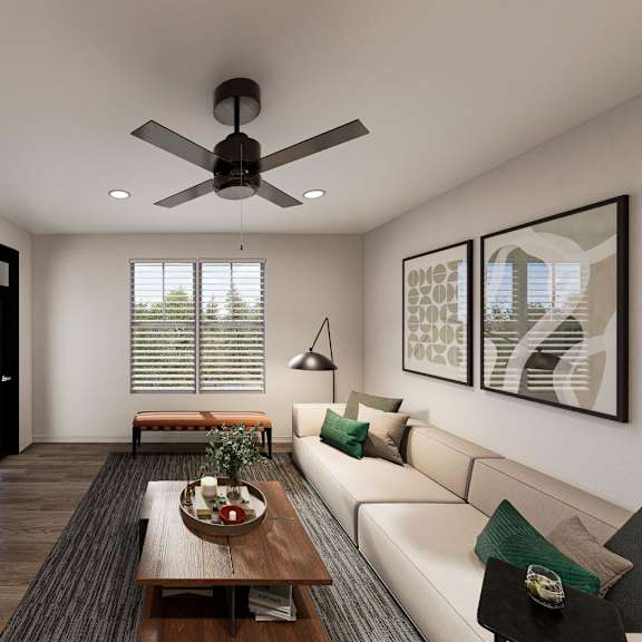Large Living Area at Heritage on Hover Apartments, Longmont, CO, 80503