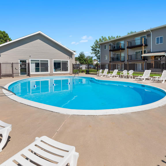 our apartments have a large pool for residents to enjoy