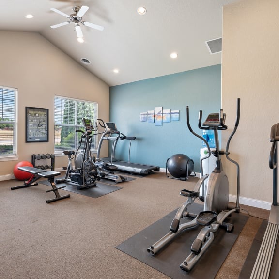 the gym has plenty of exercise equipment for your workouts