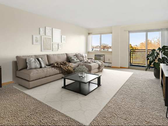 Exquisite Living Room at The Venue on Knox Apartments, Minnesota