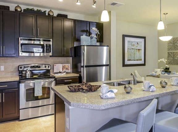 Chef-Style Kitchens at The Sedona Luxury Apartments in Tampa FL