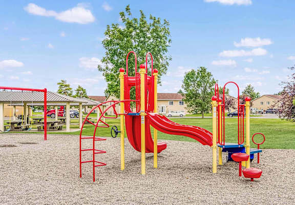 our apartments have a playground for kids to play