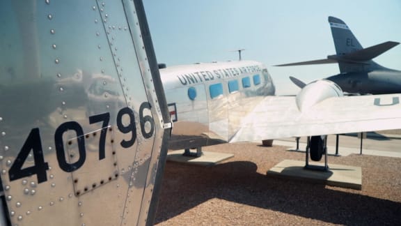 an airplane parked on the tarmac at an airport  at Antelope Ridge, South Dakota, 57719