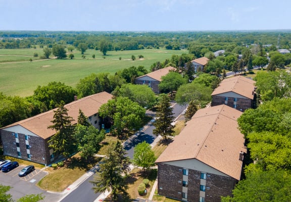 Aerial View of the Community at Emerald Pointe Apartments
