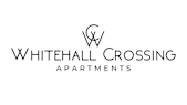 A logo for Whitehall Crossing Apartments is displayed.