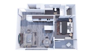 Range Apartments 1x1 C Floor Plan