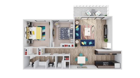 98Hundred Apartments Maple Floor Plan