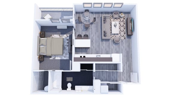 Floor Plan  Range Apartments 1x1 G Floor Plan