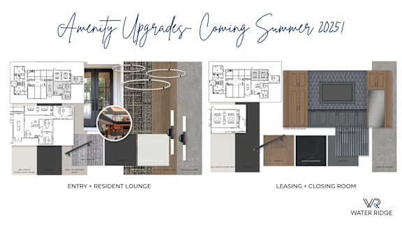 Amenity upgrades are coming to Water Ridge in the summer of 2025.
