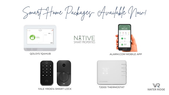 A poster advertising Smart Home Packages from Native Smart Properties.
