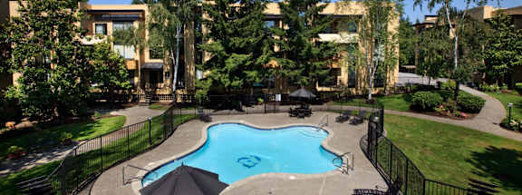 12 Central Square Exterior and Pool