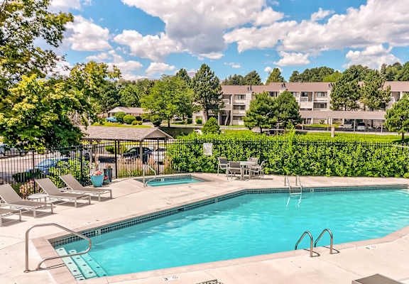 Sparkling Swimming Pool at Union Heights Apartments, Colorado Springs, CO, 80918