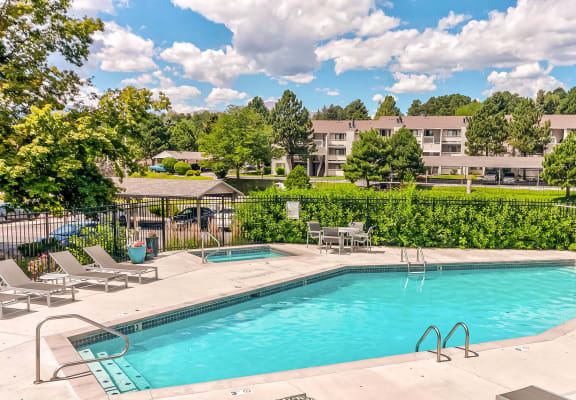 Sparkling Swimming Pool at Union Heights Apartments, Colorado Springs, CO 80918
