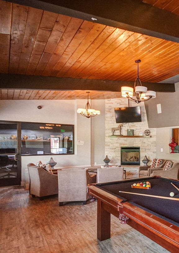 Billiards Table at University Village Apartments, Colorado Springs, Colorado 80918