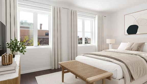 Alton District Luxury Apartments in Washington, DC Model Bedroom
