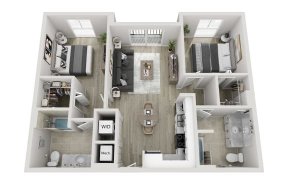 Floor Plan  two bedroom floorplan