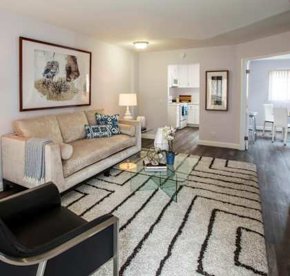 Ocean Breeze Villas Model Living Room