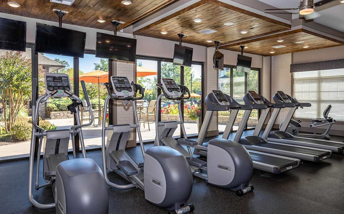 Vintage at Emory Road Apartments fitness center cardio equipment - Powell, TN