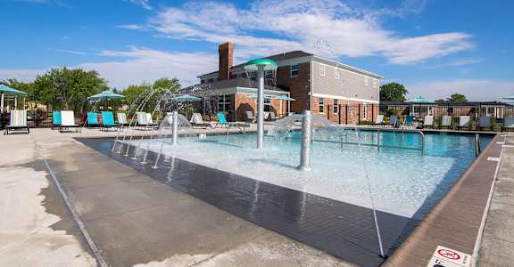 Blue Cool pool at Gramercy Apartments, Carmel, IN 46032