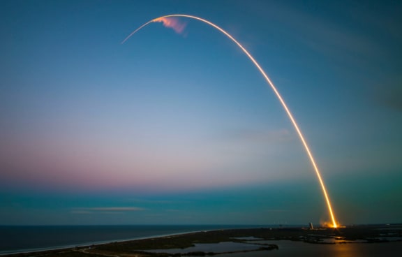 Rocket Launch Near Coast