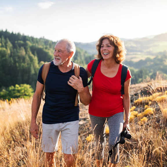 Couple Hiking in Nature at Mountain Run Apartments, Albuquerque, NM