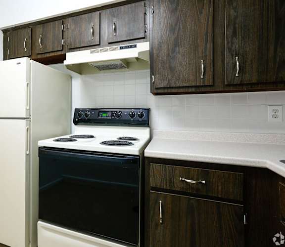 Classical styled apartments with dark cabinetry