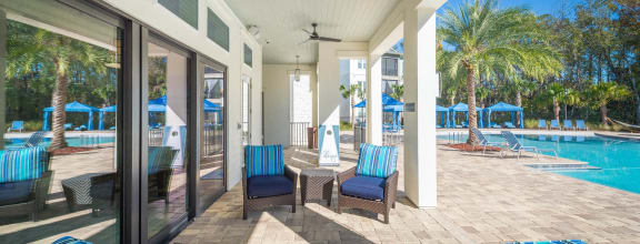 Pool Deck Lounge Area at Alaqua, Jacksonville, Florida