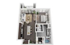 A1 Floor Plan at North Creek, Hutto, Texas
