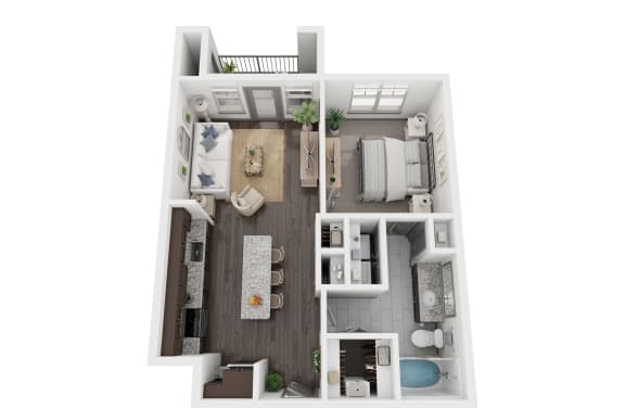 A1 Floor Plan at North Creek, Hutto, Texas