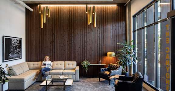 The Canyons Apartments in North Portland, Oregon Lobby and Sitting Area