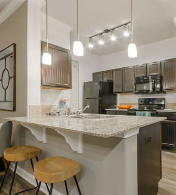 Unit Kitchen at Retreat at Magnolia Apartments in Magnolia, TX 77354