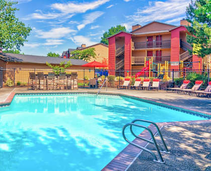 Alvista 23 Apartment Homes in Gresham, Oregon Pool with Lounge Chairs