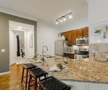 Modern Kitchen at Retreat at Wylie Apartments in Wylie, TX 75098