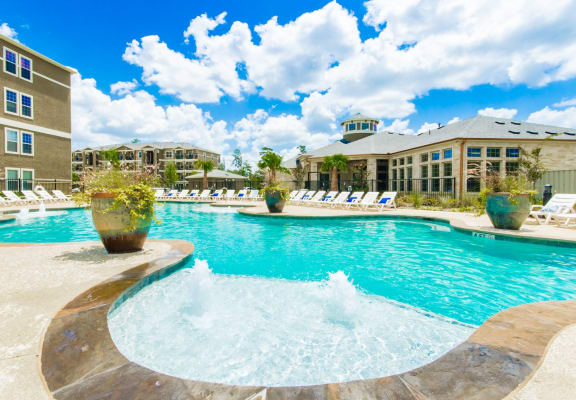 Community Resort Style Pool at Retreat at Magnolia in Magnolia, TX 77354