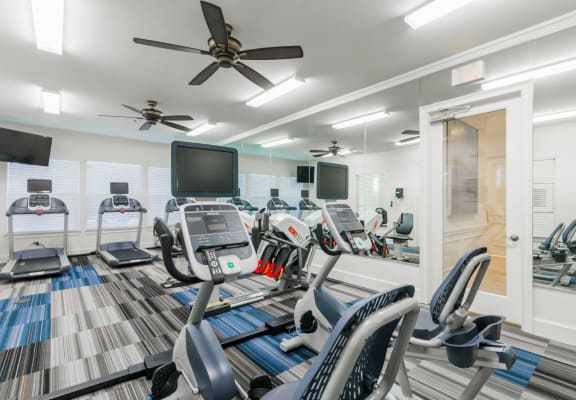 Fitness Center with Equipment at Retreat at Wylie in Wylie, TX 75098