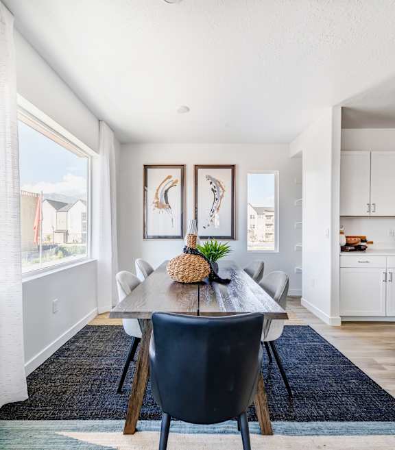 BLVD 120 Townhomes in Pleasant Grove, Utah Model Dining Room