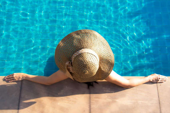 Woman in Pool at Heritage Cove, Florida