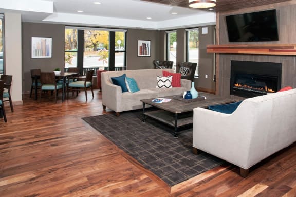 Community Room at The Cambric Senior Apartments, St. Paul