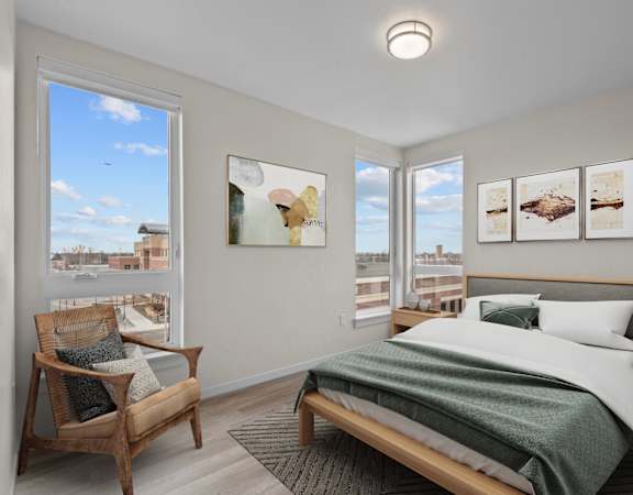 Old Town Lofts Model Bedroom
