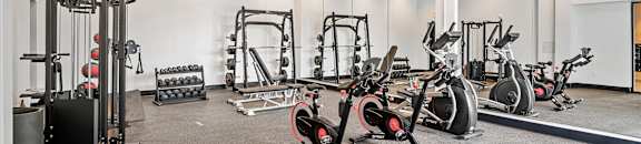 the gym at the apartments
