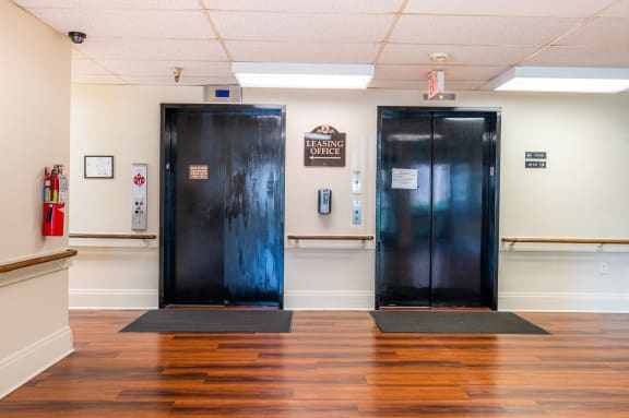 Elevators at Spruce Village Apartments