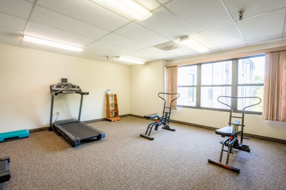 Fitness and Exercise Center at Spruce Village Apartments