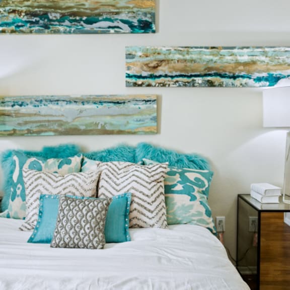 Domain 3201 Model Bedroom with Hardwood Floors