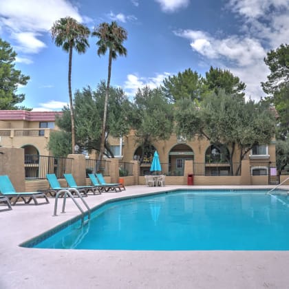 Pool & Pool Patio at The View At Catalina Apartments in Tucson, AZ