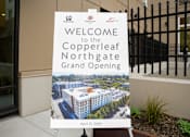 Thumbnail 7 of 16 - A sign welcoming people to the Copperleaf Northgate Grand Opening on April 21, 2026.