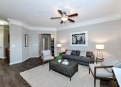 Thumbnail 4 of 18 - Living room with hardwood floors at Artesian on Westheimer, Houston, TX, 77077