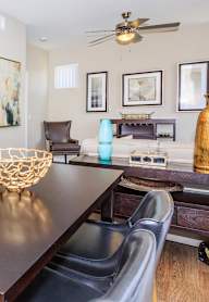 wooden dining a at Level 25 at Durango by Picerne, Nevada, 89113