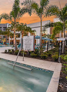 Heated Spa at Lyra Luxury Apartments Near St Armands Circle in Sarasota, FL