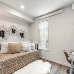 The Confluence on Farwell Apartments in Spokane, Washington Model Bedroom
